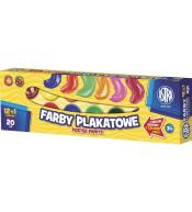 Farby plakatowe 13 kolorów 20ml ASTRA