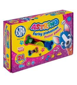 Farby plakatowe 24 kolory Astrino 20ml ASTRA