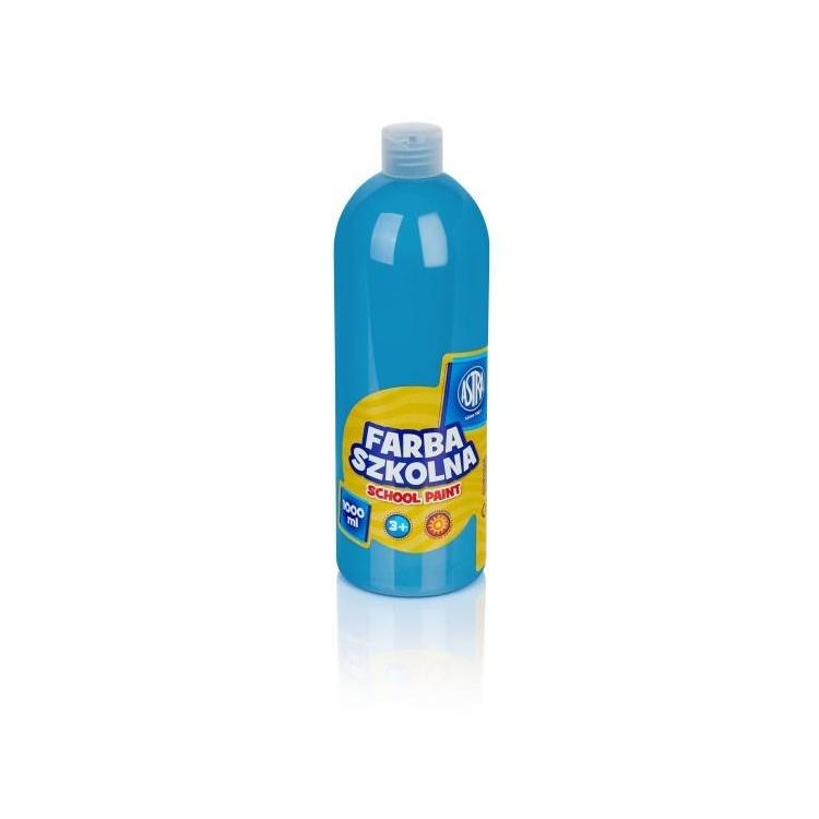 Farba szkolna niebieska 1000ml ASTRA