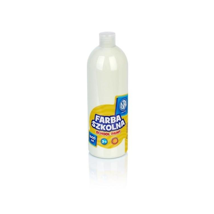 Farba szkolna biała 1000ml ASTRA
