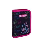 Piórnik pojedynczy 2 klapki bez wyp. LO&VE kotki