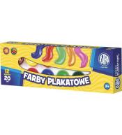 Farby plakatowe 12 kolorów 20ml ASTRA