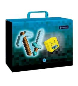 Teczka z rączką XL Blue Pixel 9cm Astrapap