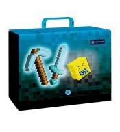 Teczka z rączką XL Blue Pixel 9cm Astrapap