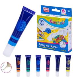 Farby do tkanin Creativo 6x15ml ASTRA
