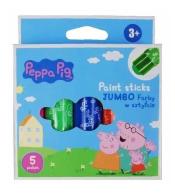 Farby w sztyfcie okrągłe 4kol Jumbo Peppa ASTRA