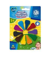 Kredki na paluszki 10 kolorów ASTRA