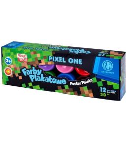 Farby plakatowe Pixel 12 kolorów 20ml ASTRA