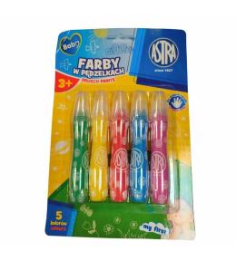 Farba w pędzelkach 5 kolorów ASTRA