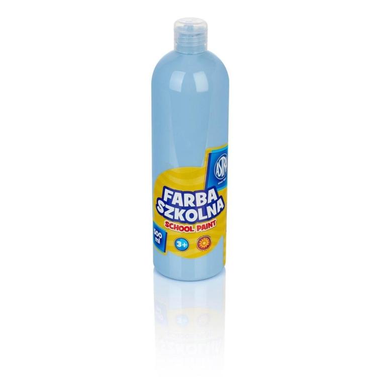 Farba szkolna błękitna 500ml ASTRA