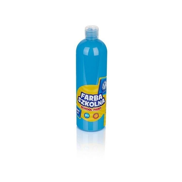 Farba szkolna niebieska 500ml ASTRA