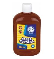 Farba szkolna brąz 500ml ASTRA