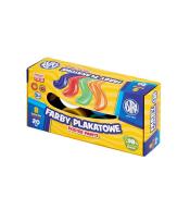 Farby plakatowe 8 kolorów 20ml ASTRA
