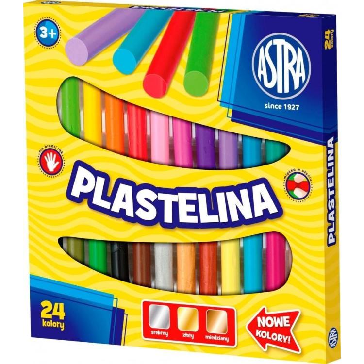 Plastelina 24 kolory ASTRA