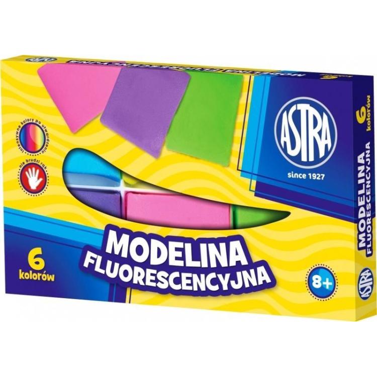 Modelina fluorescencyjna 6 kolorów ASTRA