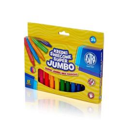 Kredki świecowe Super Jumbo 12 kolorów ASTRA