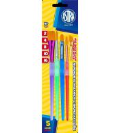 Zestaw pędzli nylonowych 5 sztuk ASTRA