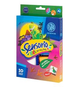 Lekka masa plastyczna Dinozaury 10kol ASTRA