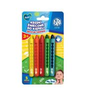 Kredki świecowe do kąpieli 5kol ASTRA