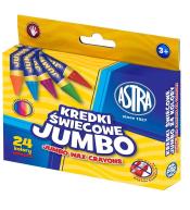 Kredki świecowe Jumbo 24 kolory ASTRA