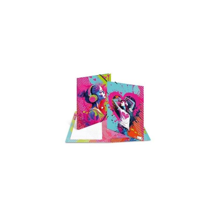 Teczka A4 z gumkami Music