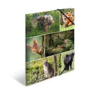 Teczka A4 gumki narożne - Leśne zwierzęta