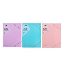 Teczka-pudełko z gumką PP pastel mix ASTRA