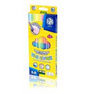 Kredki ołówkowe dwustronne pastelowe 12 24 ASTRA