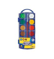 Farby akwarelowe fi 23.5mm 12 kolorów ASTRA