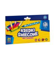 Kredki świecowe okrągłe 24kol ASTRA