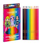 Kredki ołówkowe trójkątne Rainbow High 12kol ASTRA