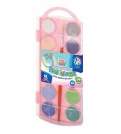 Farby akwarelowe pastel 12 kolorów ASTRA