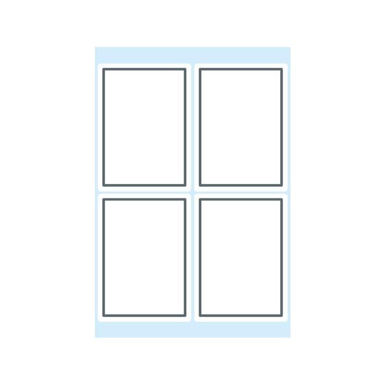 Naklejki szkolne białe 24szt