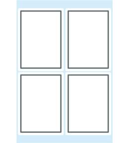 Naklejki szkolne białe 24szt