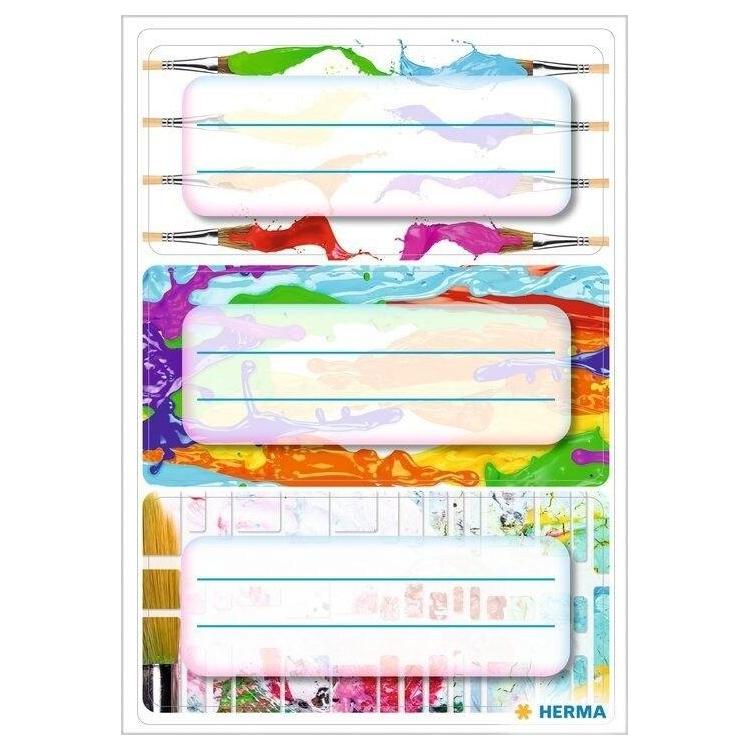 Naklejki szkolne - Farby 9szt