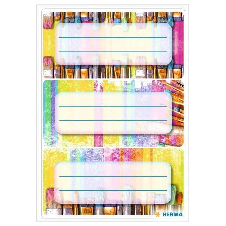 Naklejki szkolne - Pędzle 9szt