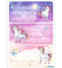 Naklejki szkolne - Jednorożce 6szt