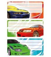 Naklejki szkolne - Auta 9szt