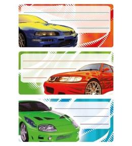 Naklejki szkolne - Auta 9szt