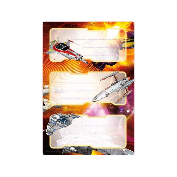 Naklejki szkolne - Kosmos 6szt