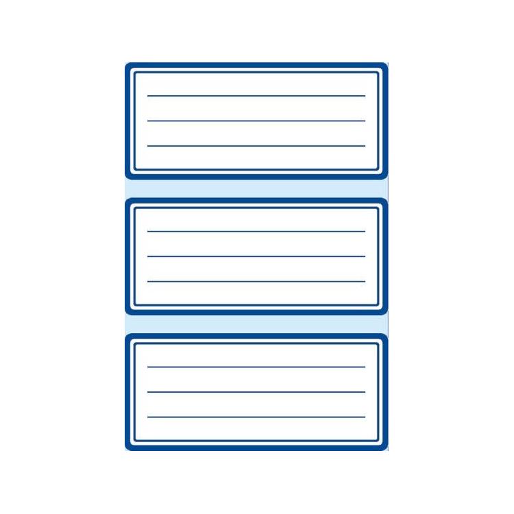 Naklejki szkolne ramki granatowe 18szt