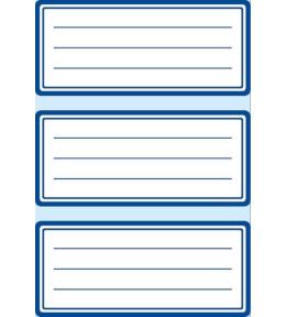 Naklejki szkolne ramki granatowe 18szt