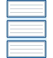 Naklejki szkolne ramki granatowe 18szt