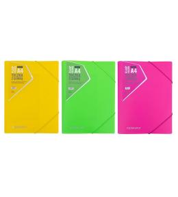 Teczka z gumką PP neon mix ASTRAPAP
