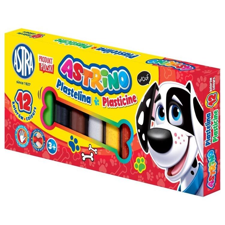 Plastelina Astrino 12 kolorów ASTRA