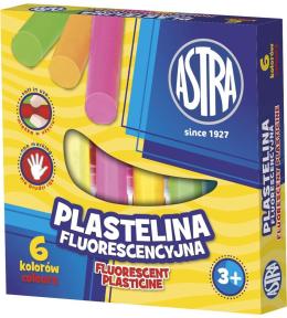 Plastelina fluorescencyjna 6 kolorów ASTRA