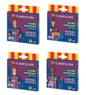 Kredki świecowe okrągłe FC Barcelona 12kol mix