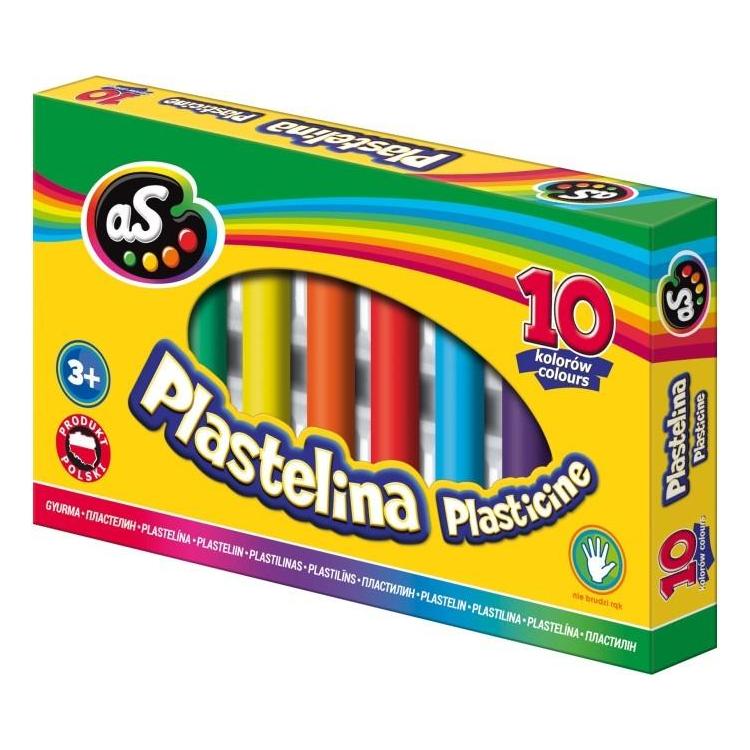 Plastelina 10 kolorów AS