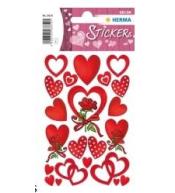 Naklejka Decor serca z różą