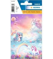 Naklejki szkolne - Bajkowe jednorożce 9szt